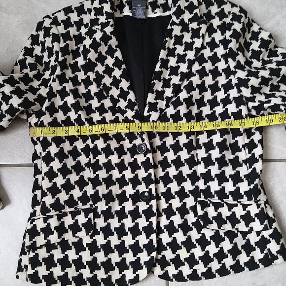 George Me. Stylish Houndstooth Blazer Size 16 - Picture 6 of 11